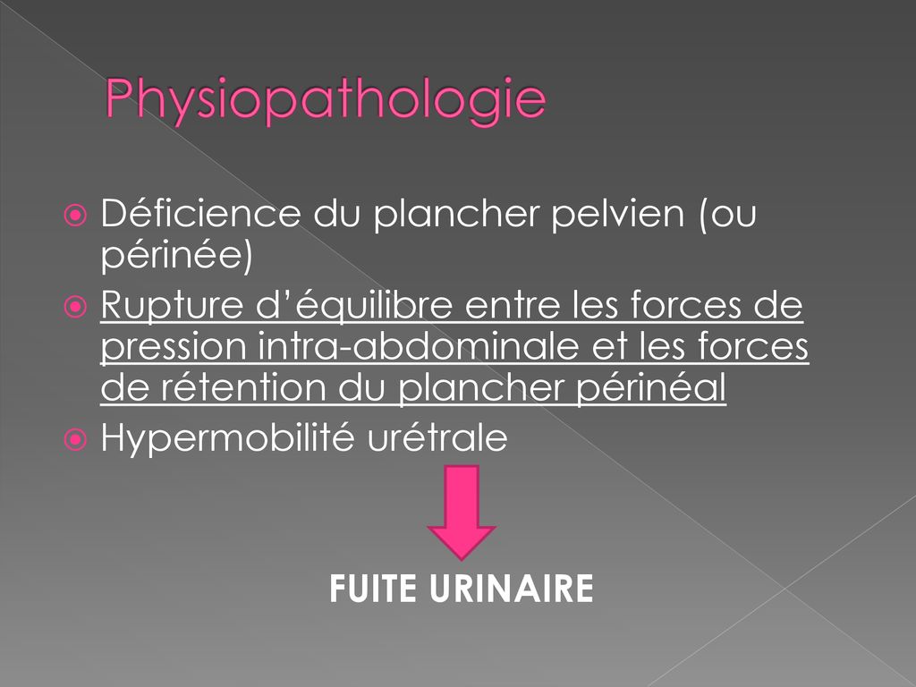 Lincontinence Urinaire Deffort Chez La Sportive De Haut Niveau Ppt